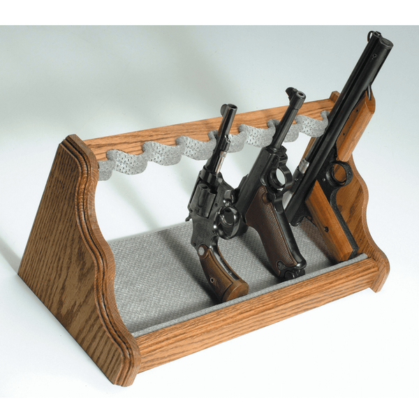 Accessory Storage Oak Pistol Rack