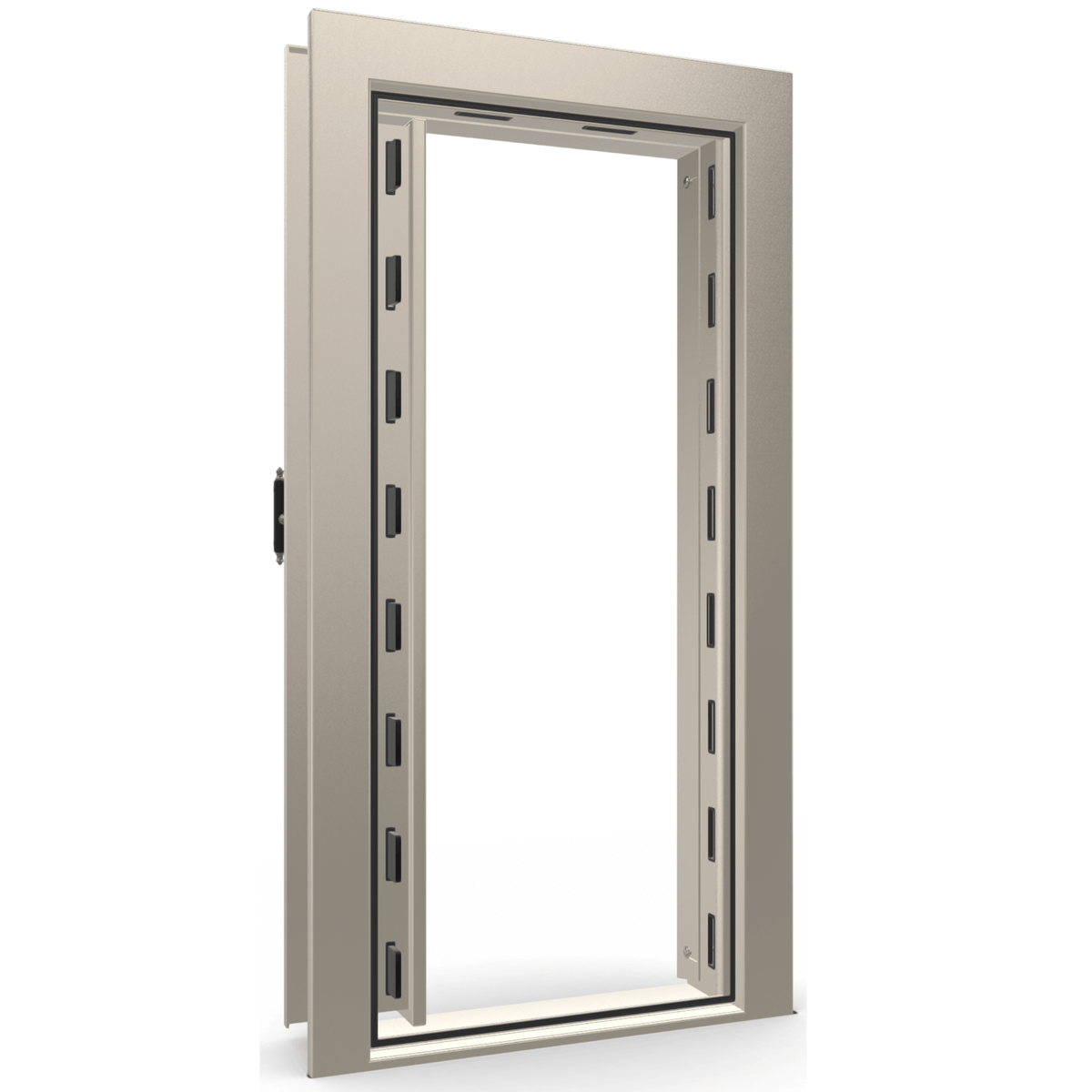 Vault Door Series | Out-Swing | Left Hinge | White Marble | Electronic Lock