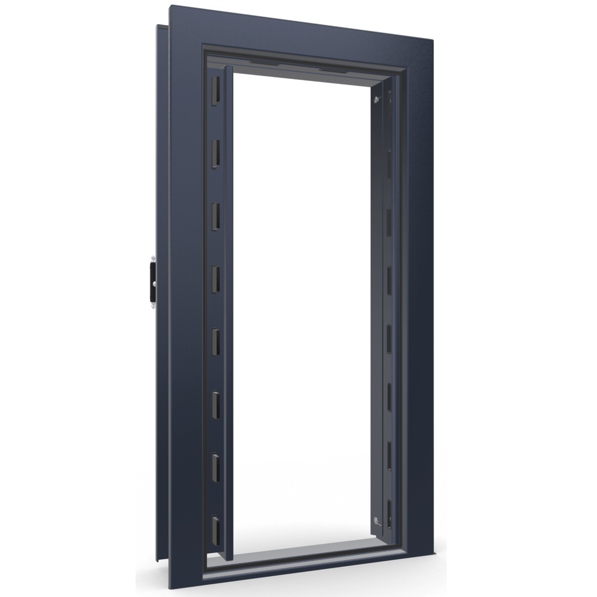 Vault Door Series | Out-Swing | Left Hinge | Blue Gloss | Electronic Lock