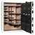 Colonial 35 | Pro Flex Interior | Level 4 Security | 75 Minute Fire Protection | Dimensions: 60.5"(H) x 42"(W) x 22"(D) | Up to 45 Long Guns | White Gloss Black Chrome | Electronic Lock - Open