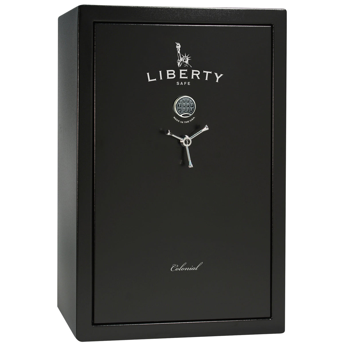 Colonial Series | Level 4 Security | 75 Minute Fire Protection | 35 | DIMENSIONS: 60.5&quot;(H) X 42”(W) X 22&quot;(D*) | Black Textured | Electronic Lock - closed