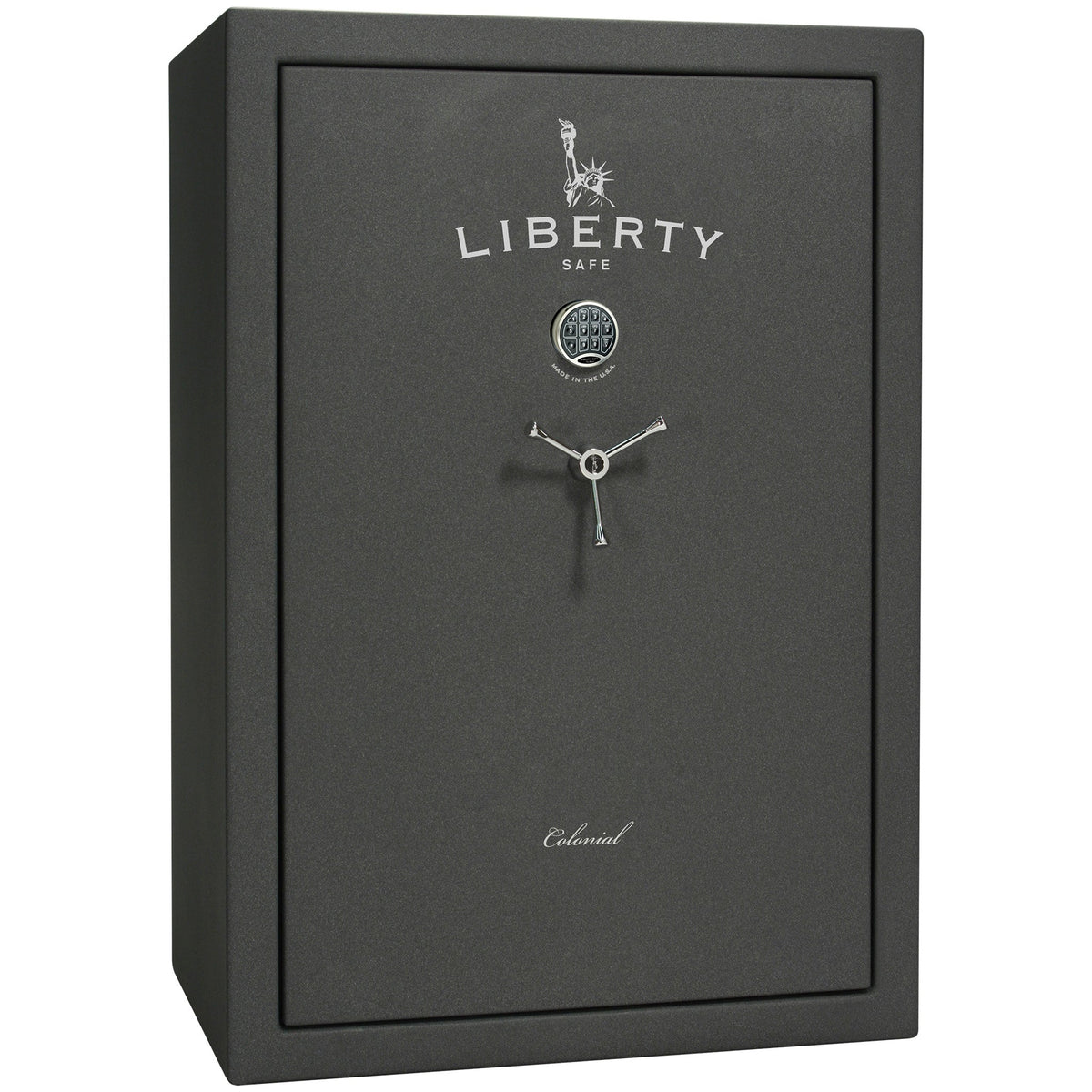 Colonial Series | Level 4 Security | 75 Minute Fire Protection | 35 | DIMENSIONS: 60.5&quot;(H) X 42”(W) X 22&quot;(D*) | Granite Textured | Electronic Lock - closed