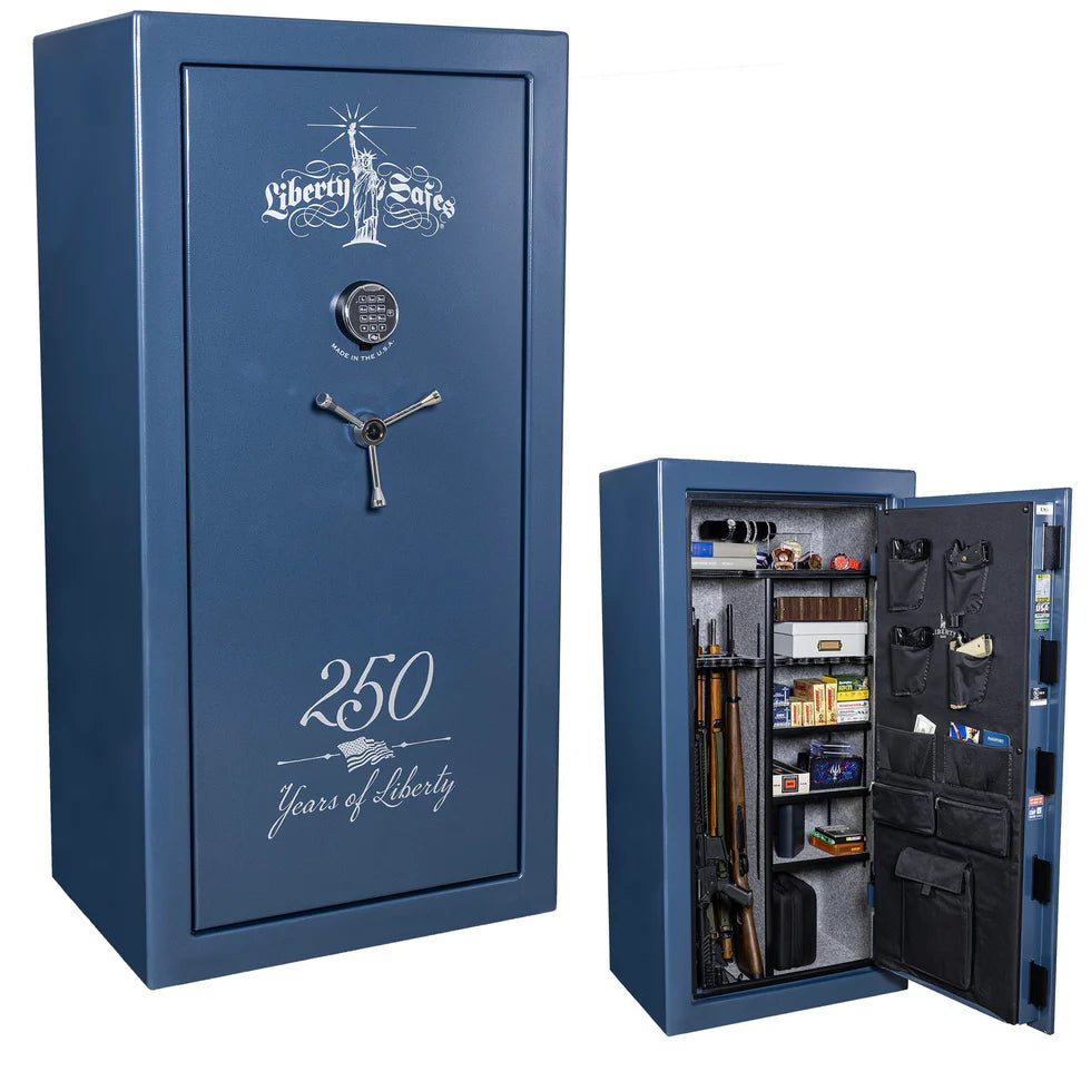 Liberty USA 30 | 250th Commemorative Safe | Textured Blue | Gray Interior